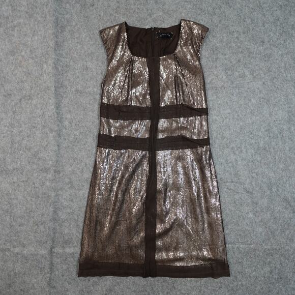 Robert Rodriguez Dresses & Skirts - Robert Rodriguez Dress Womens XS? Sequin Mini Sleeveless Shift Brown